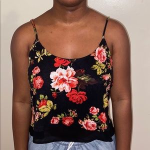 Flowered crop top